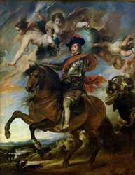 スペイン王フェリペ4世（1605-65年）の騎馬肖像、1645年頃